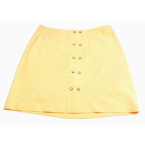 EP Pro Tour Golf Skirt Skort Womens 10 Retro Style Yellow 18"L Tennis Pickleball